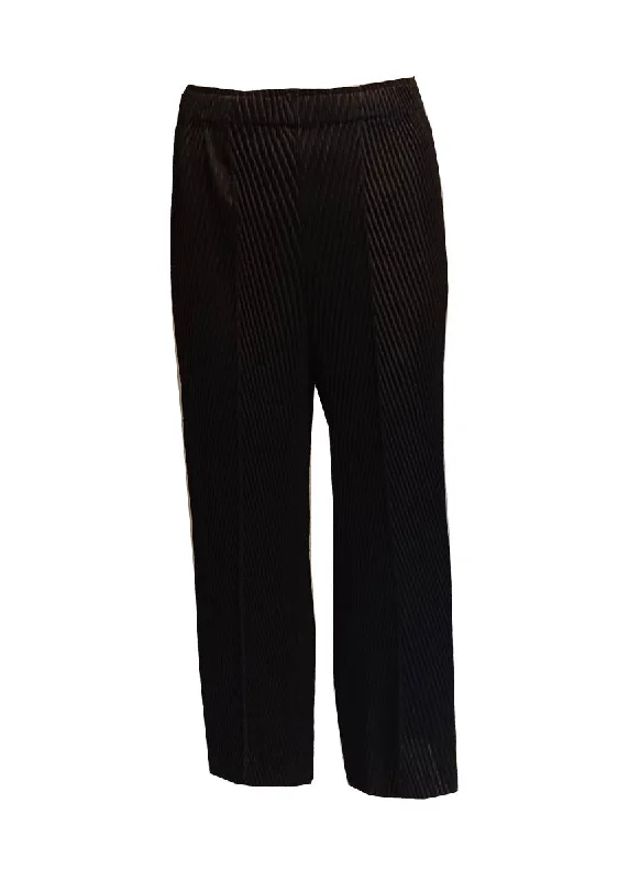 3240048 Pocket Pleated Pants *Black *Preorder