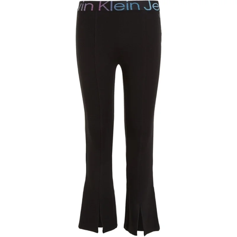 Calvin Klein Punto Tape Flare Pants Ck Black