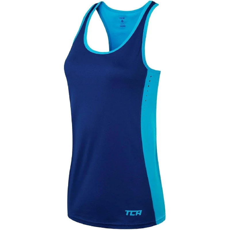 TCA Laser Tech Lightweight Womens Running Vest - Blue