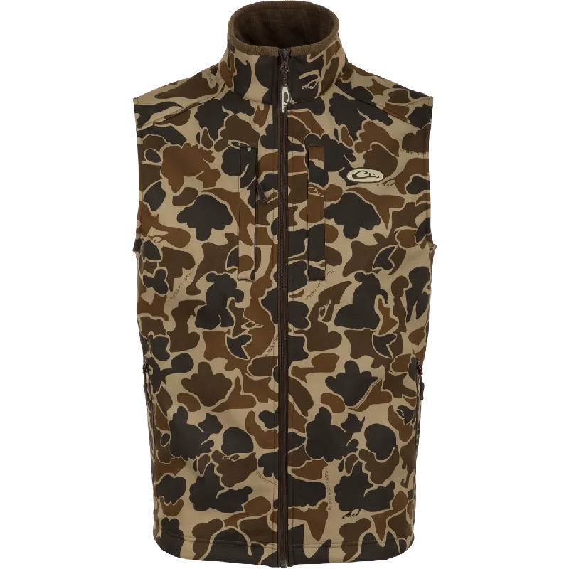 Windproof Softshell Camo Vest