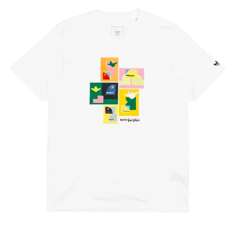 Adidas Shmoofoil Painted T-Shirt - Core White