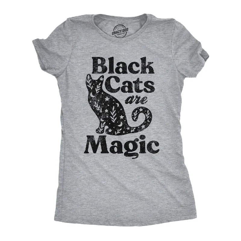 Black Cats Are Magic Women's T Shirt