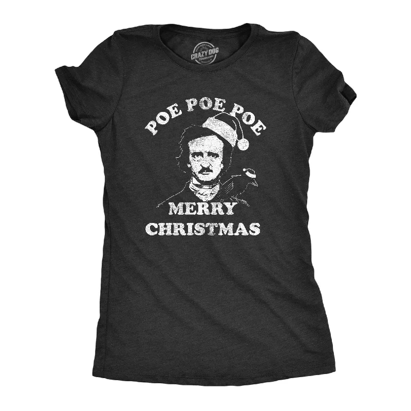 Poe Poe Poe Merry Christmas Women's T Shirt