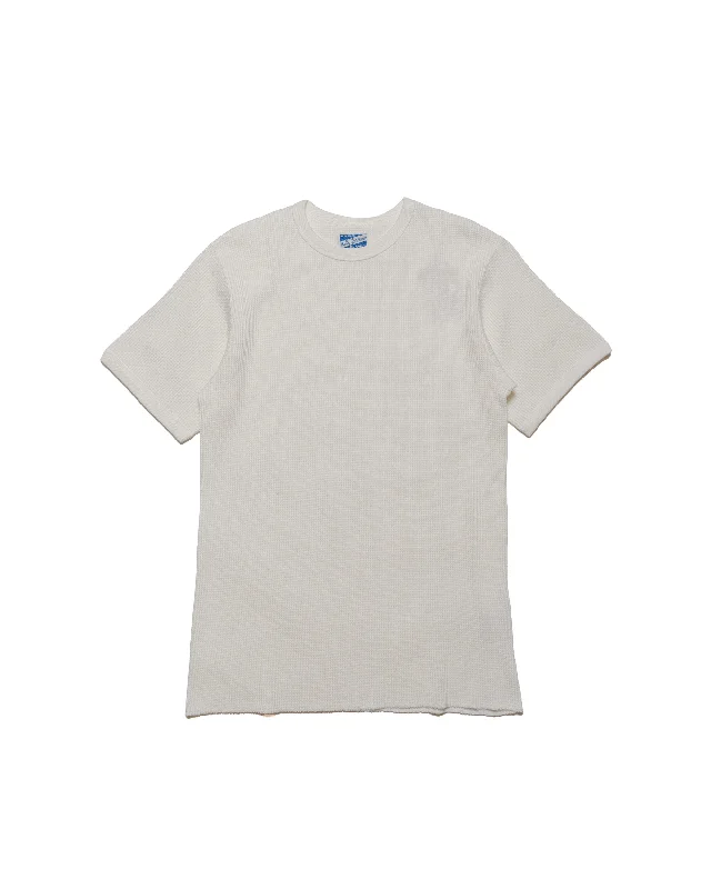 The Real McCoy's MC24018 Waffle Thermal Shirt S/S White