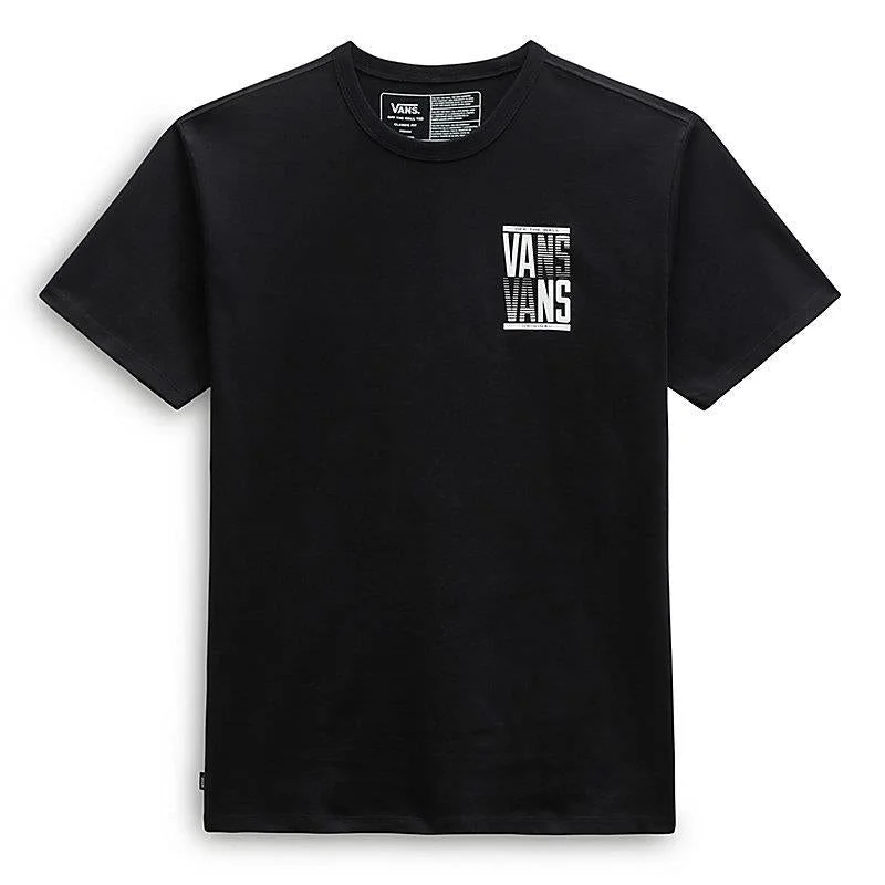 Vans Off The Wall Stacked Typed T-Shirt - Black