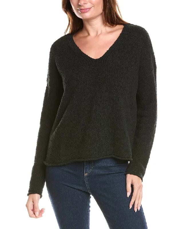 EILEEN FISHER Boucle Cashmere-Blend Sweater