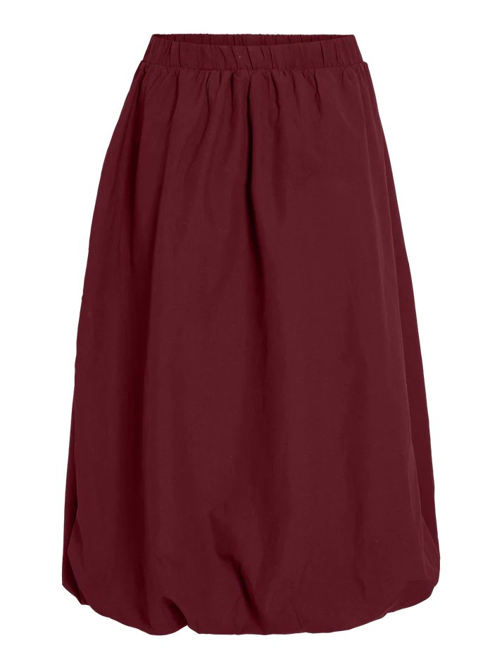 Eimear Midi Balloon Skirt (Cabernet)