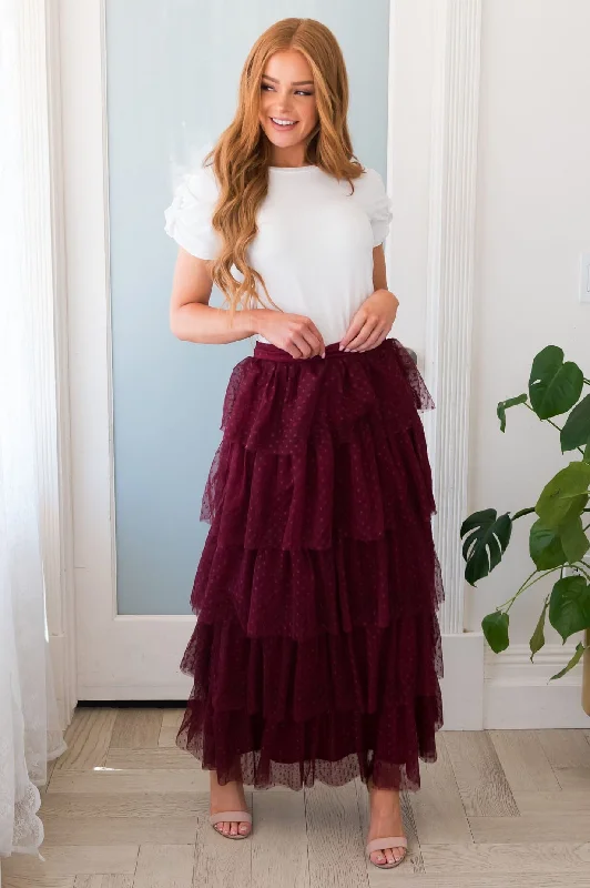 Finally Found You Modest Tulle Skirt