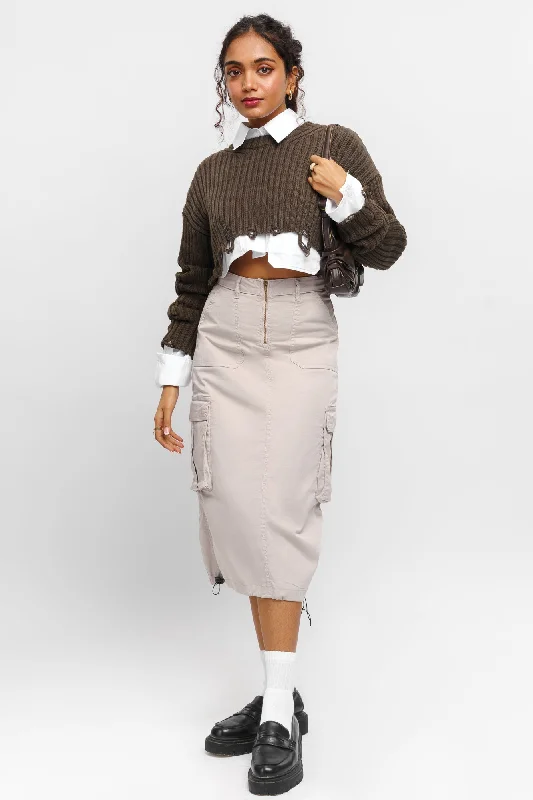 Rebel Cargo Drawstring Skirt