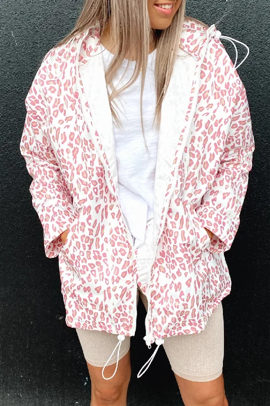 Alla Spray Jacket Pink Leopard