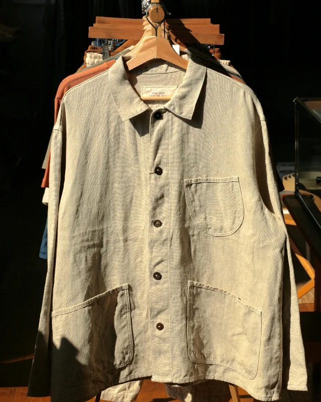 Un-Dyed Raw Hemp Work Jacket