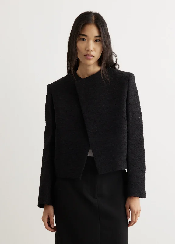 Cropped Bouclé Jacket