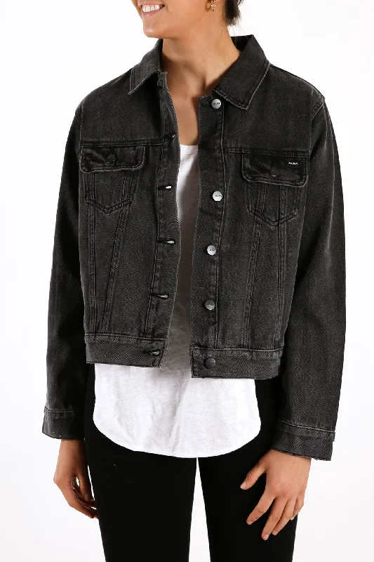 RVCA Staple Denim Jacket Vintage Black