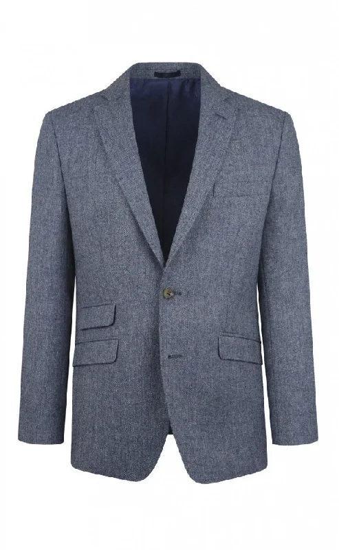 Sky Blue Tweed Jacket