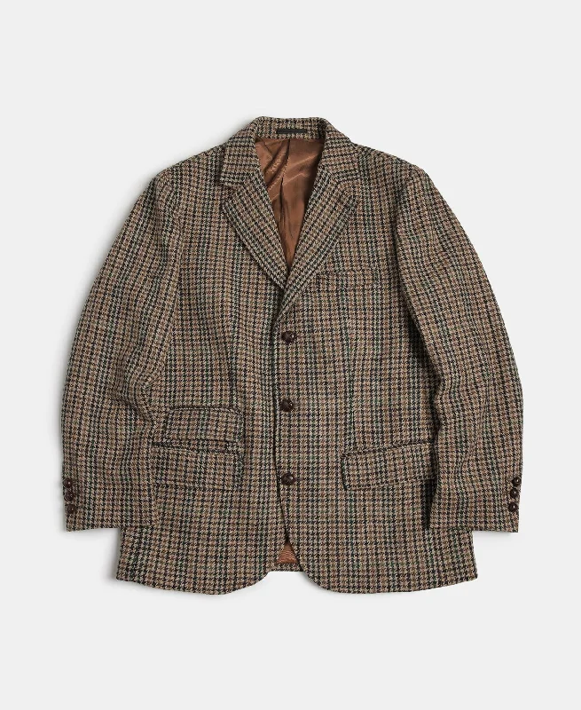 1950s Houndstooth Tweed Blazer