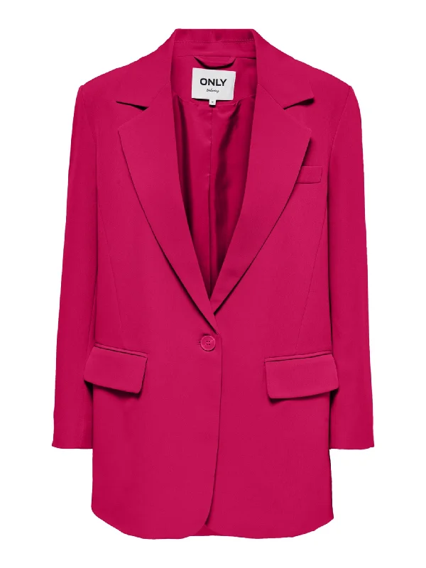 Lana-Berry Oversized Blazer - Love Potion