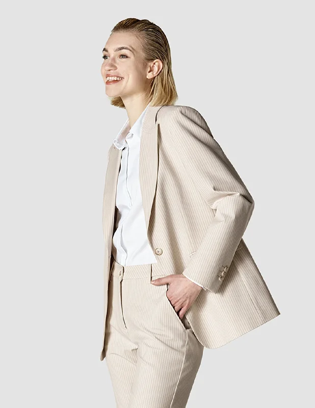 Essential Blazer Cream Latte