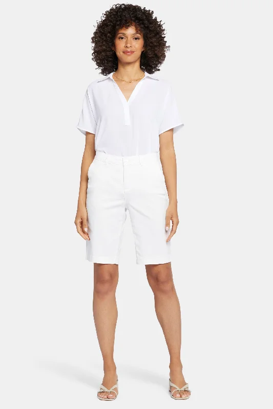 Bermuda Shorts In Petite - Optic White