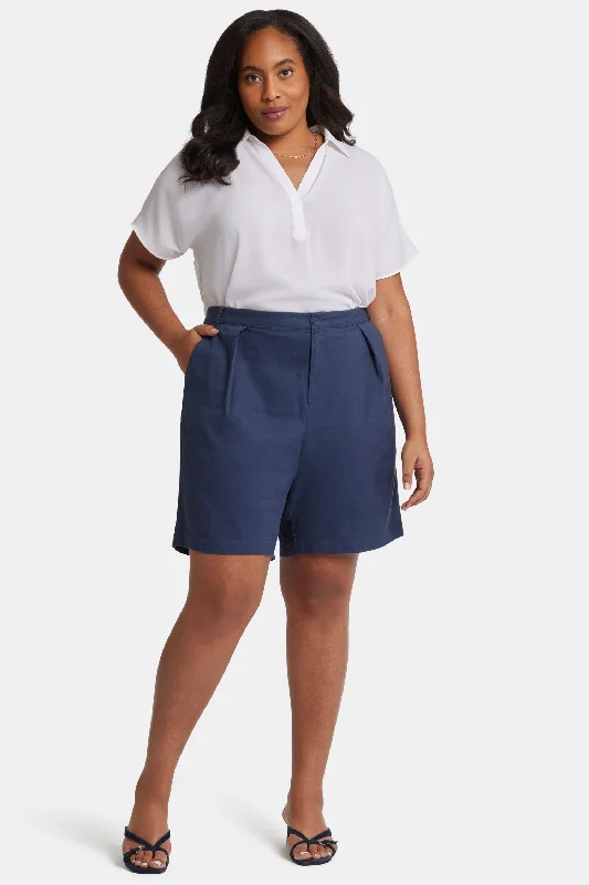 Relaxed Shorts In Plus Size - Oxford Navy